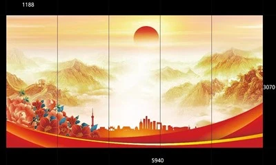 چینی دیوار 3D کاربن کرسٹل پینل